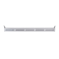 Luminaire LED linéaire haute baie 200W 250W pour entrepôt, usine, bureau, avec support en aluminium, IP65