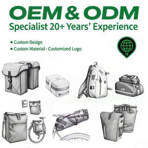 Bolsa de Bicicleta Impermeable de 48L, Doble, Enrollable, Negra, para Portaequipajes Trasero de Bicicleta Eléctrica, con Tira Reflectante, OEM - Product Image 6