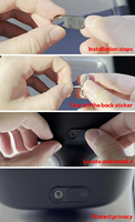 Housse de caméra de voiture compatible avec Tesla Model 3 Y Webcam ABS arrière populaire Slide Blocker Privacy Protector convient également à la tablette PC