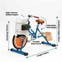 Monociclo EXI Kids Chopper con Máquina Expendedora de Burbujas, Fácil de Usar para Fiestas, Parques Infantiles, Bicicleta Cruiser para Niños
