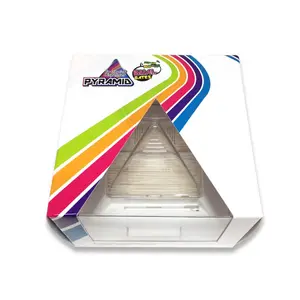 Dispensador de pirámide de palillo de dientes de plástico automático de Taiwán en stock de 150 ~ 200 piezas para uso familiar