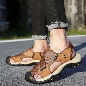 Sandales et Chaussures 2026 – Nouvelle Collection 2025 – Design Tendance – Respirantes – Sandales de Sport pour Hommes en Cuir Véritable - Product Image 3