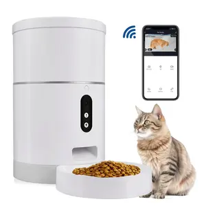 Nieuw Ontwerp App Controle Huisdierenvoer Dispenser Slimme Huisdiervoeder Wifi Kattenhondenvoer Automatische Huisdiervoeder Met Camera