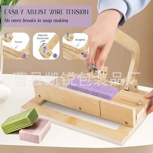 Wooden Soap Cutter Kr-17 Manual Adjustable <b>Wire</b> Tension For Soap Making And <b>Cheese</b> Slicing - Product Image 1