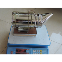 Fumeur de ruche en acier inoxydable avec bouclier thermique équipement de ruche pour apiculteur