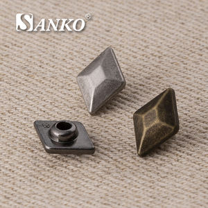 SANKO, tachuelas personalizadas de aleación de Zinc, remaches, botones de <span class=keywords><strong>Metal</strong></span> de extremo cerrado lavables sin níquel para ropa, vaqueros y bolsos de cuero - Product Image 2
