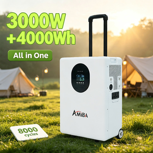 เครื่องกำเนิดไฟฟ้าพลังงานแสงอาทิตย์แบบออลอินวัน 3KW + แบตเตอรี่ 4KWh 3000W 5000W สำหรับตั้งแคมป์/สำรองไฟบ้านในกรณีฉุกเฉิน - Product Image 5