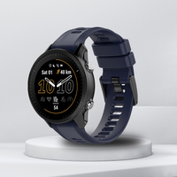 Tali pengganti gelang jam olahraga silikon 20mm 22mm 26mm keluaran pabrik untuk Garmin Fenix 5 6 7