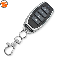 Mando a distancia de acceso a Garaje de 433MHz personalizable, mando a distancia de 4 canales, controlador RF Universal, dispositivo de clonación de plástico impermeable, emparejamiento