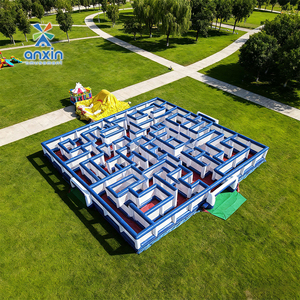 <span class=keywords><strong>Labyrinthe</strong></span> gonflable géant de 20*20m, jeu d'obstacles, jeu de compétition sportive pour adultes et enfants en plein air, jeu d'évasion gonflable - Product Image 5