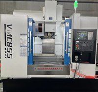 Centre d'usinage vertical de bureau CNC 3 axes VMC855 très populaire, haute vitesse 8000/10000/12000 tr/min, Fanuc