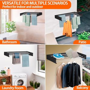 Space-Saving Laundry <strong>Rack</strong> Multi-functional Laundry <strong>Drying</strong> <strong>Rack</strong> <strong>Foldable</strong> <strong>Clothes</strong> <strong>Drying</strong> <strong>Rack</strong> - Product Image 3
