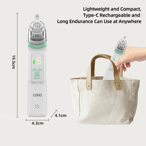 Einstellbare Absaugung Elektrischer Nasen sauger <span class=keywords><strong>Baby</strong></span> Nasen sauger Benutzer definierte Nasen pumpe für Kleinkinder Wiederauf ladbarer <span class=keywords><strong>Baby</strong></span>-Schleim entferner - Product Image 5