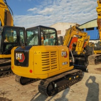 Mini-excavatrice compacte d'occasion 305.5E2, 5,5 tonnes, excavatrice sur chenilles Cat 305.5E d'occasion pour l'aménagement paysager et la construction agricole