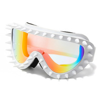 Lunettes de cyclisme personnalisées à rivets, lunettes de ski, lunettes de sport d'extérieur coupe-vent, esthétique premium