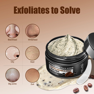 Глубокое очищение от вросших волос и шишек бритвы, удаление черных точек и омертвевшей кожи, мужской отшелушивающий скраб для лица для жирной кожи - Product Image 5