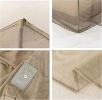 Canopée de lit de luxe en fibre d'argent 100%, moustiquaire à mailles fines avec fonctions de protection contre les ondes électromagnétiques