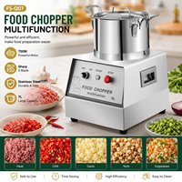 Hachoir Électrique Entièrement Automatique en Acier Inoxydable COOKAID, Broyeur à Viande 5L, Hachoir à Ail Multifonctionnel Commercial 750W