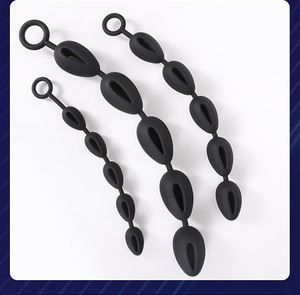 Maschio e femmina Extra Long Large Bead anale Plug have Back anale masturbatore alternativo giocattolo - Product Image 2