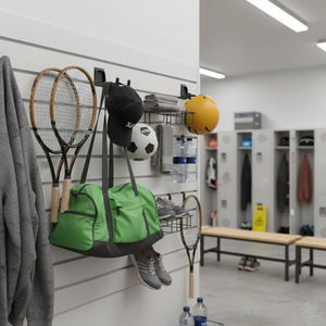 7.95x2.99x3.46 Heavy-duty Steel Durable <b>Hook</b> Black Garage <b>Rail</b> System Deep U-shaped Double <b>Hook</b> for Hanging GAPGAR008 - Product Image 2