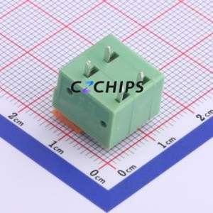 XY122R-5.08-2P Spring Terminal Block Through hole Component (THT),P=5.08mm Connector 1x2P 5.08mm Green 2P - Product Image 2