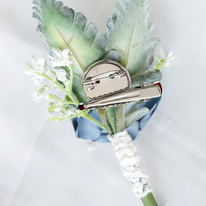 Fiocco in Raso all'Ingrosso per Corsage, Accessorio per Matrimoni, Feste e Balli con Decorazione Floreale per Regali Natalizi - Product Image 6