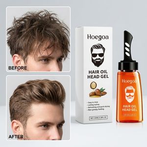 น้ำมันจัดแต่งทรงผม <span class=keywords><strong>2</strong></span> in 1 พร้อมหวีซี่ห่างสำหรับผู้ชาย ติดทนนาน ให้ผมดูฟู สดชื่น จัดทรงแข็งแรง ใช้ได้หลากหลาย พร้อมเจลจัดแต่งทรงผม - Product Image 4