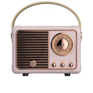 Popüler sıcak satış HM11 Vintage küçük Mini hoparlör eski müzik çalma radyo hediyeler BT kablosuz mavi diş Retro hoparlör