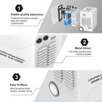 Système de Stockage d'Énergie (ESS) LiFePO4 Commercial Certifié UL, Empilable, 4378Wh 8064Wh, Solution de Projet Personnalisée OEM, Stockage d'Énergie en Gros pour Villa