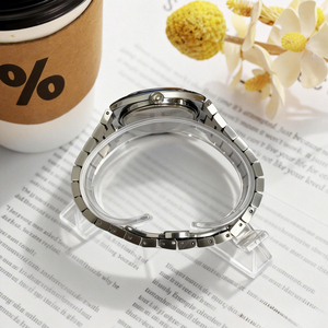 Reloj de Pulsera de Acero Inoxidable Sólido con Diseño Rosa Personalizado para Mujer, Lujoso y con Logo - Product Image 5