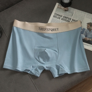 Custom Logo <strong>Men's</strong> Knitted Cotton Boxer <strong>Briefs</strong> Underwear Shorts Breathable Anti-Bacterial - Product Image 2