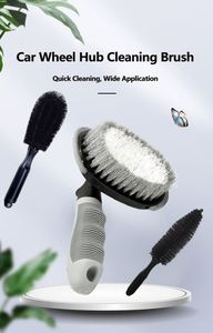 Home Cleaning Tool With Plastic Wheel Hub Straight Tire <b>Brush</b> for Car Wash <b>Brushes</b> - Product Image 4