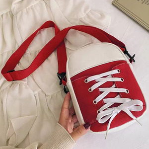 Borsa a tracolla da <span class=keywords><strong>donna</strong></span> elegante in tela, portatile, da viaggio, per scarpe, borsa a tracolla singola per bambini, marsupio - Product Image 2
