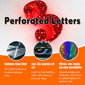 <span class=keywords><strong>Letras</strong></span> y Números <span class=keywords><strong>Gigantes</strong></span> Luminosos, <span class=keywords><strong>Letras</strong></span> Decorativas con Luces LED Perforadas para Decoración de Fiestas y Eventos - Product Image 4
