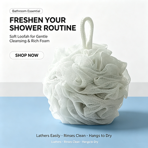 Spugna <span class=keywords><strong>da</strong></span> <span class=keywords><strong>Bagno</strong></span> Monocolore in Nylon Morbido per Pulizia della Pelle, Ideale per Doccia Quotidiana e Spa - Product Image 1