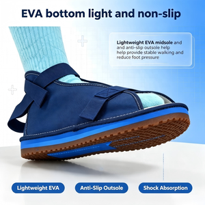 Bota Ortopédica Ajustable <span class=keywords><strong>de</strong></span> Lona Transpirable y Cómoda para <span class=keywords><strong>Fractura</strong></span> <span class=keywords><strong>de</strong></span> <span class=keywords><strong>Pie</strong></span> o Dedo <span class=keywords><strong>del</strong></span> <span class=keywords><strong>Pie</strong></span> - Product Image 3