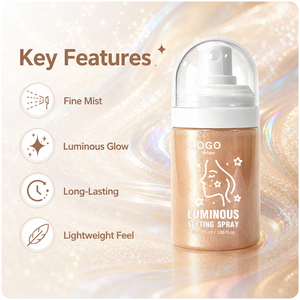 Spray Fijador Luminoso para Maquillaje, Iluminador Post-Maquillaje, Ideal para Viajes, Brillo Sutil Perlado - Product Image 3