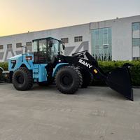 SANY SW956E 19 Ton Wheel Loader 282KW Kapasitas Bucket 3.5 Meter Kubik Wheel Loader Listrik Bertenaga Baterai Front End Loader