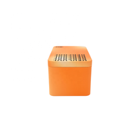 Usine design créatif haut de gamme personnalisé simple boîte d'emballage bouteille de parfum carton orange boîte en fer blanc ensemble