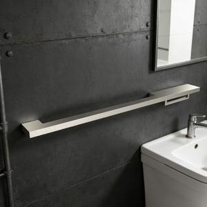 Set da Bagno in Acciaio Inox 304 Argento con <span class=keywords><strong>Design</strong></span> Personalizzato, Portasciugamani e Mensola con Barra Portasciugamani - Product Image 2
