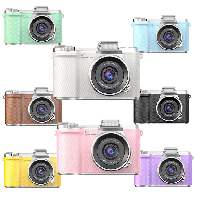 Wholesale Portable Mini Retro Digital Camera HD Double CCD Student Selfie Small Entry Card High Visibility Products