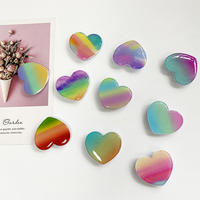Groothandel op maat gemaakte acryl telefoonhouder met schattig dieren-/mode-/fruitdesign, opvouwbaar, thermische transfer
