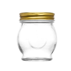 Gran oferta de contenedores de almacenamiento de alimentos de cocina, frascos de vidrio de 150ml300ml450ml con tapón de rosca de Metal para encurtidos, gelatina de miel - Product Image 6