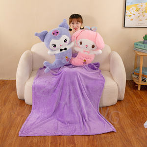 Mer criada conejo de peluche de juguete de dibujos animados manta 2 en <span class=keywords><strong>1</strong></span> cojín de aire acondicionado para coche manta de siesta para niños de doble propósito - Product Image 4