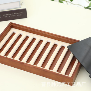 Caja Rectangular de Bambú y Madera Personalizada de 3 cm, Hecha a Mano, para Regalos, Almacenamiento, Manualidades, Cao County - Product Image 3