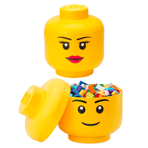 LEGO 'head' MOD คอนเทนเนอร์อเนกประสงค์ตู้เครื่องมือ L-24x24x27.1 cm ขนาดเด็กผู้หญิง - Product Image 1