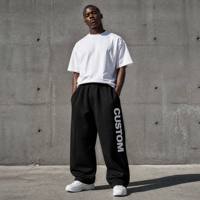 Pantalones Deportivos Casuales Retro de Corte Recto y Holgado, Versión Dual Personalizada al por Mayor, Ecológicos