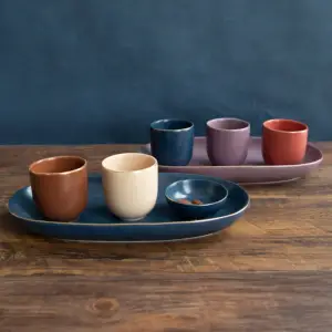 Joyye-Juego de tazas de agua de té chino de Kung Fu, juego de tazas de cerámica de estilo japonés, servicio de té, café Espresso árabe, 200ml