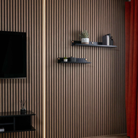 Panneaux acoustiques NF DECOR, crochet rotatif moderne (alliage d'aluminium) - Écologique, imperméable, pour cuisine, chambre, salle de sport, appartement