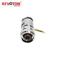 Connecteurs coaxiaux RF mâles N de type calmp pour câbles LMR400 RG213 RG214 H1000 en stock